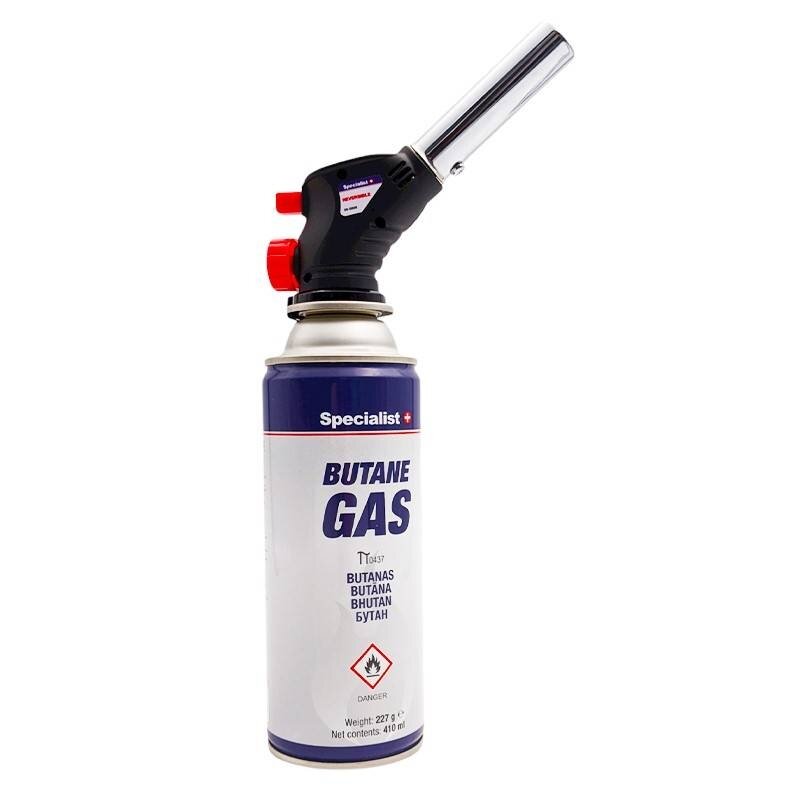 ⬡ Dujinis degiklis Specialist+ pjezo 360° su butano dujomis 227 g (688999KIT)