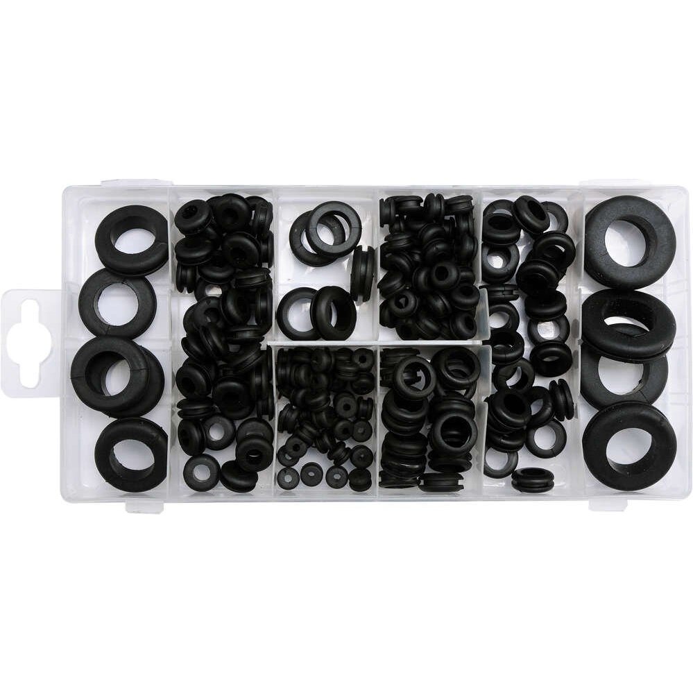 ⬡ Rubber grommets set 180 pcs (YT06878, YATO)
