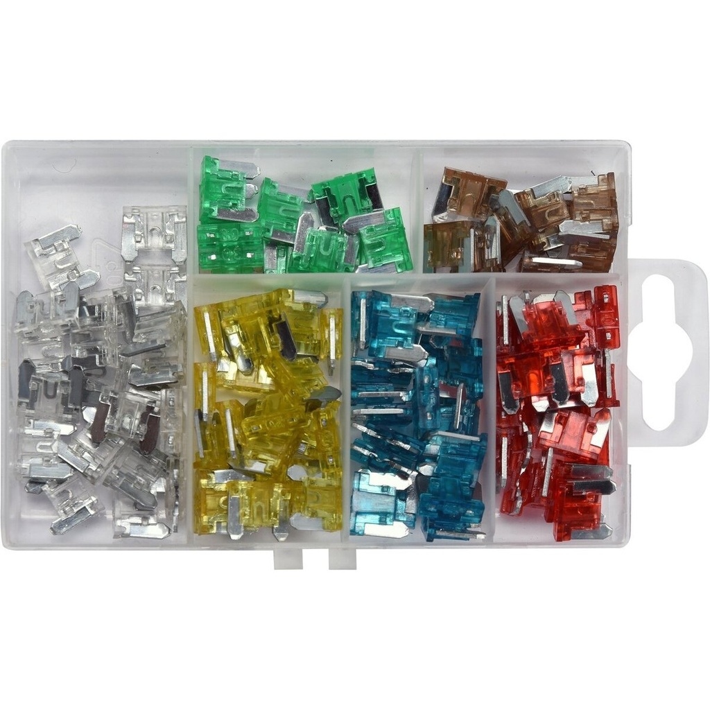 ⬡ Car fuse set 100pcs MINI-low profile (YT83145, YATO)