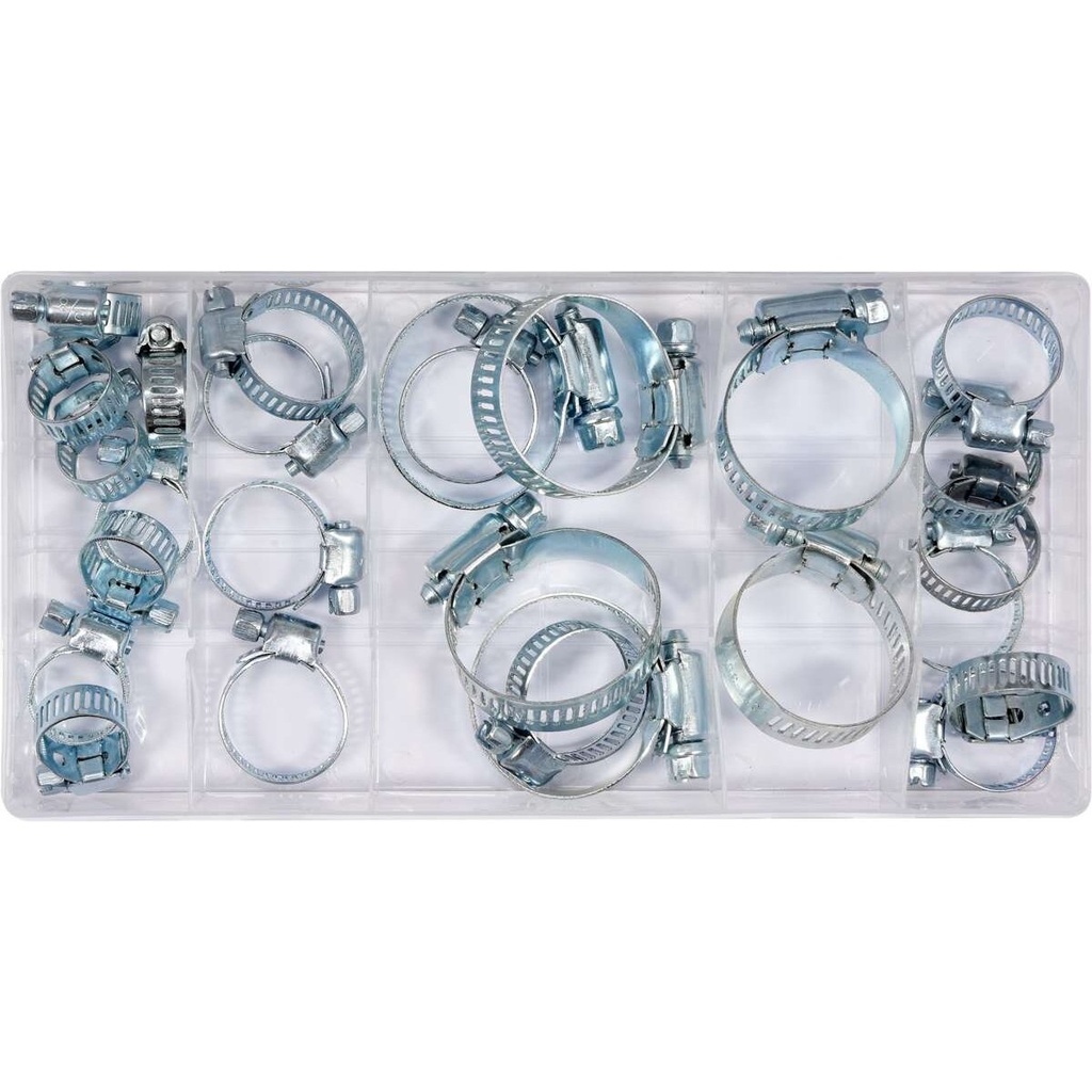 ⬡ Twisted cable clamps set (26pcs)(16-40mm) (YT06782, YATO)
