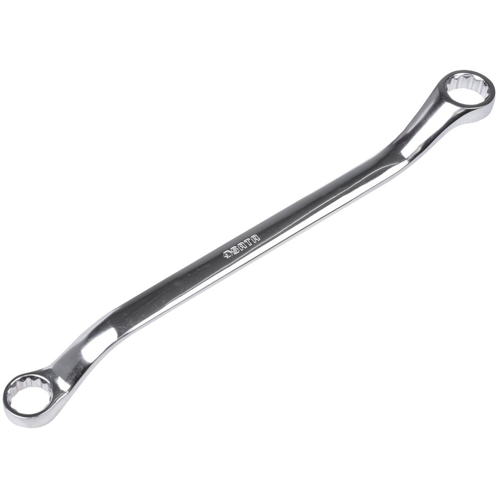 ⬡ Gilus atlenktas dvipusis žiedinis raktas 27 x 30 mm (S42225, SATA)