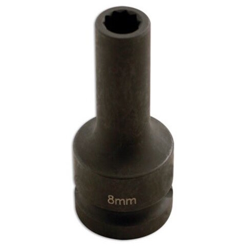 ⬡ 1/2" Dr. Deep impact 10pt Socket 8mm for split rims (CW0028, ELLIENT TOOLS)