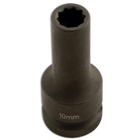 ⬡ 1/2" Dr. Deep impact 10pt Socket 10mm for split rims (CW0029, ELLIENT TOOLS)