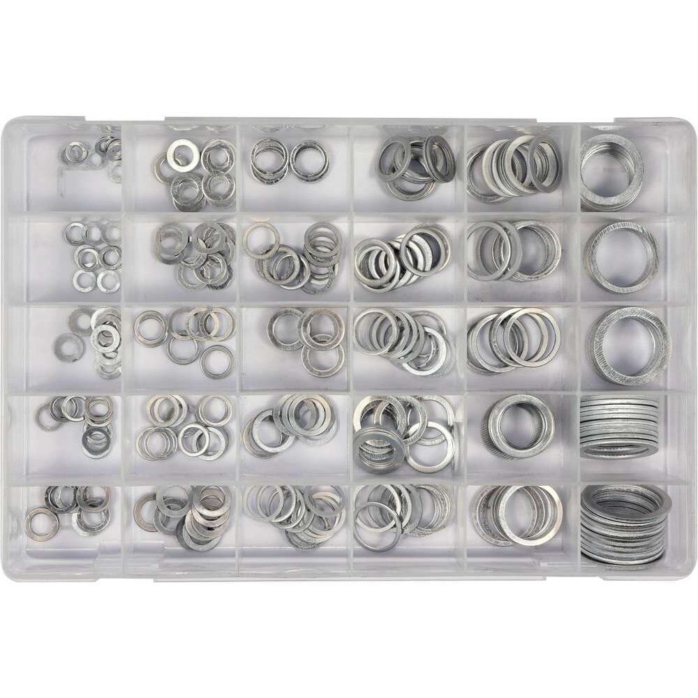 ⬡ Aluminium washer set 300 pcs. (YT06865, YATO)