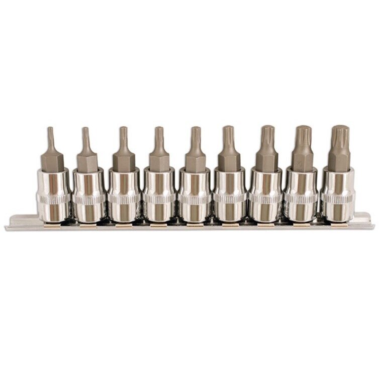 ⬡ 3/8" Dr. Bit socket set (TORX Plus) 9pcs (GB7018, ELLIENT TOOLS)