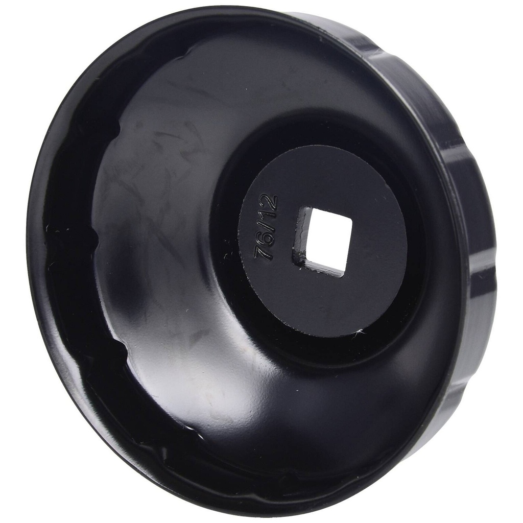 ⬡ Galvutė alyvos filtro dangteliui 76 mm 12 briaunų 3/8 col. (CN0013P09, ELLIENT TOOLS)