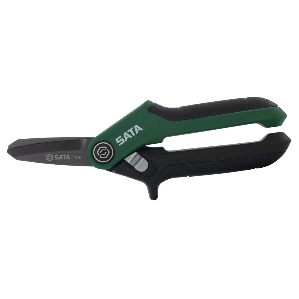 ⬡ Universalios žirklės sunkiems darbams 180 mm su gumuotomis rankenomis (ST93126, SATA)