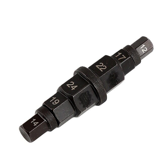 ⬡ Speciali galvutė motociklo ašiai 12,14,17,19,22,24mm (WT04J1250)