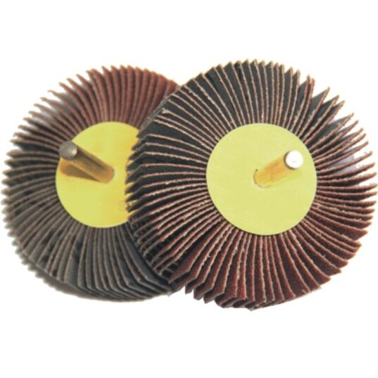 ⬡ Aluminum oxide flap disc with shaft 40x25x6mm No. 60 (FAFW4025660, GRASSLAND)