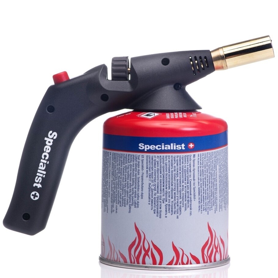 ⬡ Dujinis degiklis Specialist+ 1800°C su propano/butano dujomis 450 g (68003KIT)