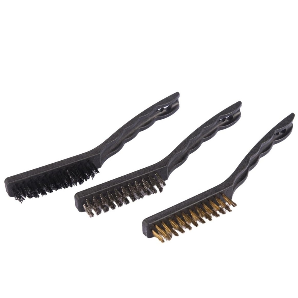 ⬡ Vielinis šepetys su plastikine rankena, rinkinys 3 vnt. 230 mm (KRKSBR39)