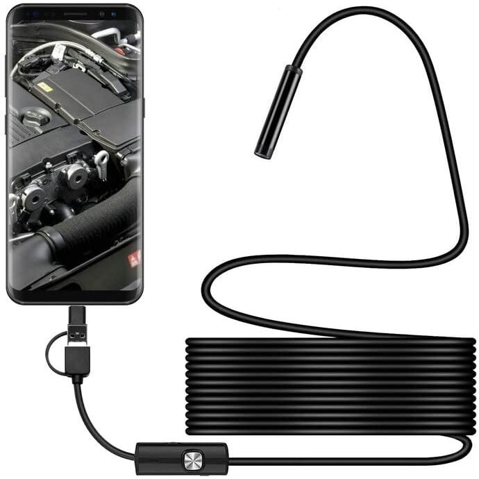 ⬡ Mobile endoscope 3in1, 5 m (KRKY102, KINGROY)