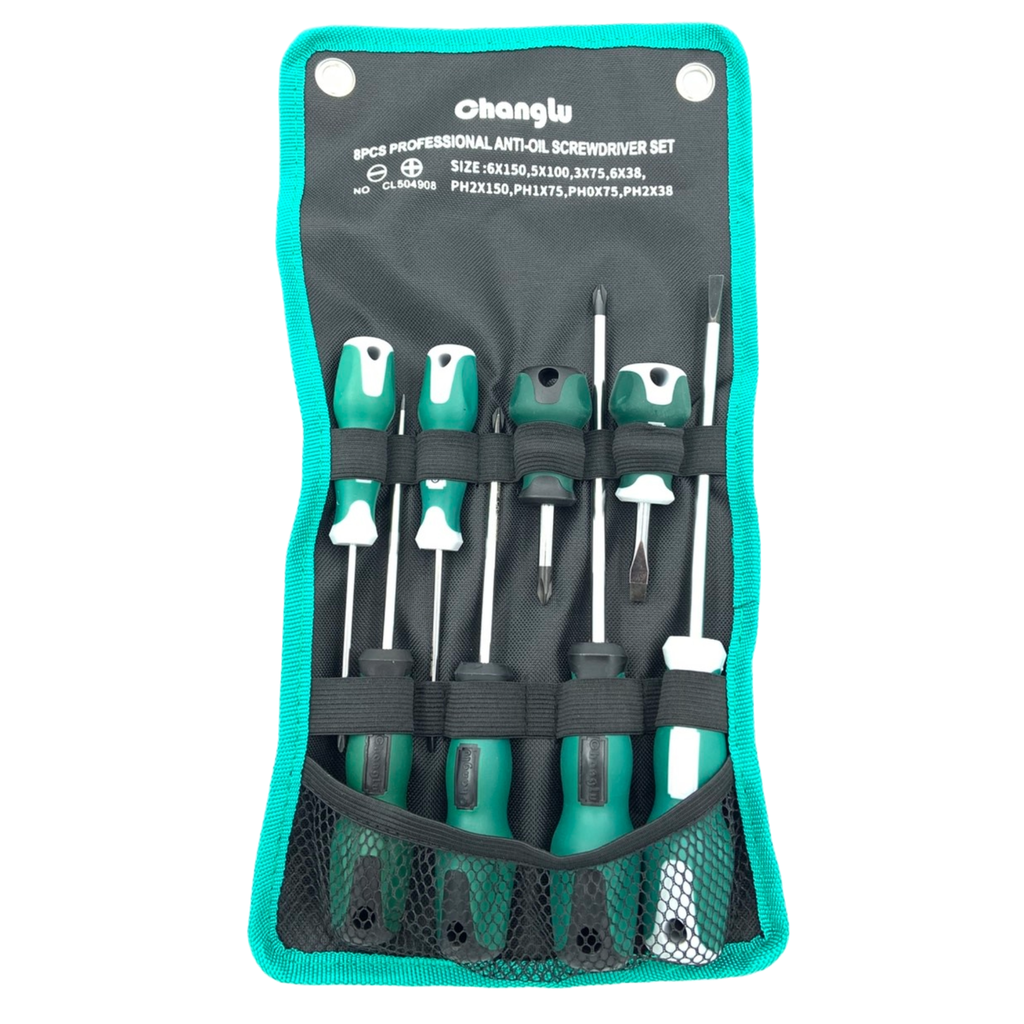 ⬡ Atsuktuvų rinkinys 8vnt. (pl./PH) (CL504908, CHANGLU TOOLS)
