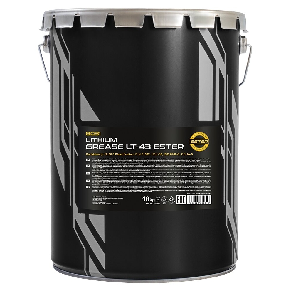 ⬡ Universal litthium grease ester 18kg MANNOL LT-43 (803118, MANNOL)