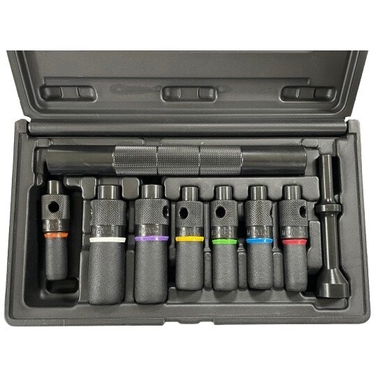 ⬡ Ball joint strike socket set 9pcs M-10 - M-18 (CT4056, ELLIENT TOOLS)