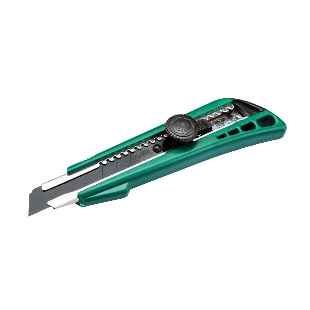 ⬡ Utility knife with plastic grip, 18 mm snap-off blade (ST93429, SATA)