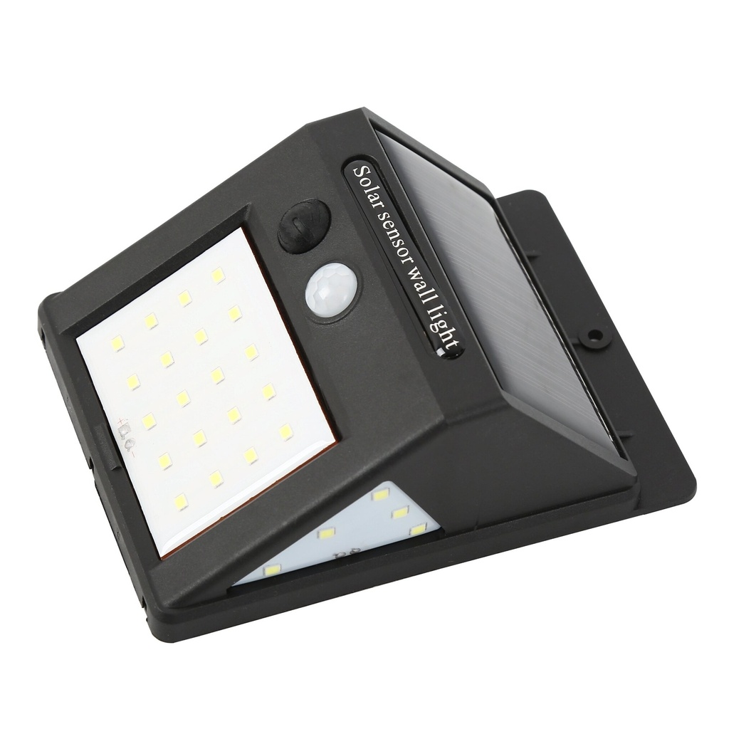 ⬡ Saulės energijos sieninis šviestuvas su judesio jutikliu 6 W 5500K LED (K3030)