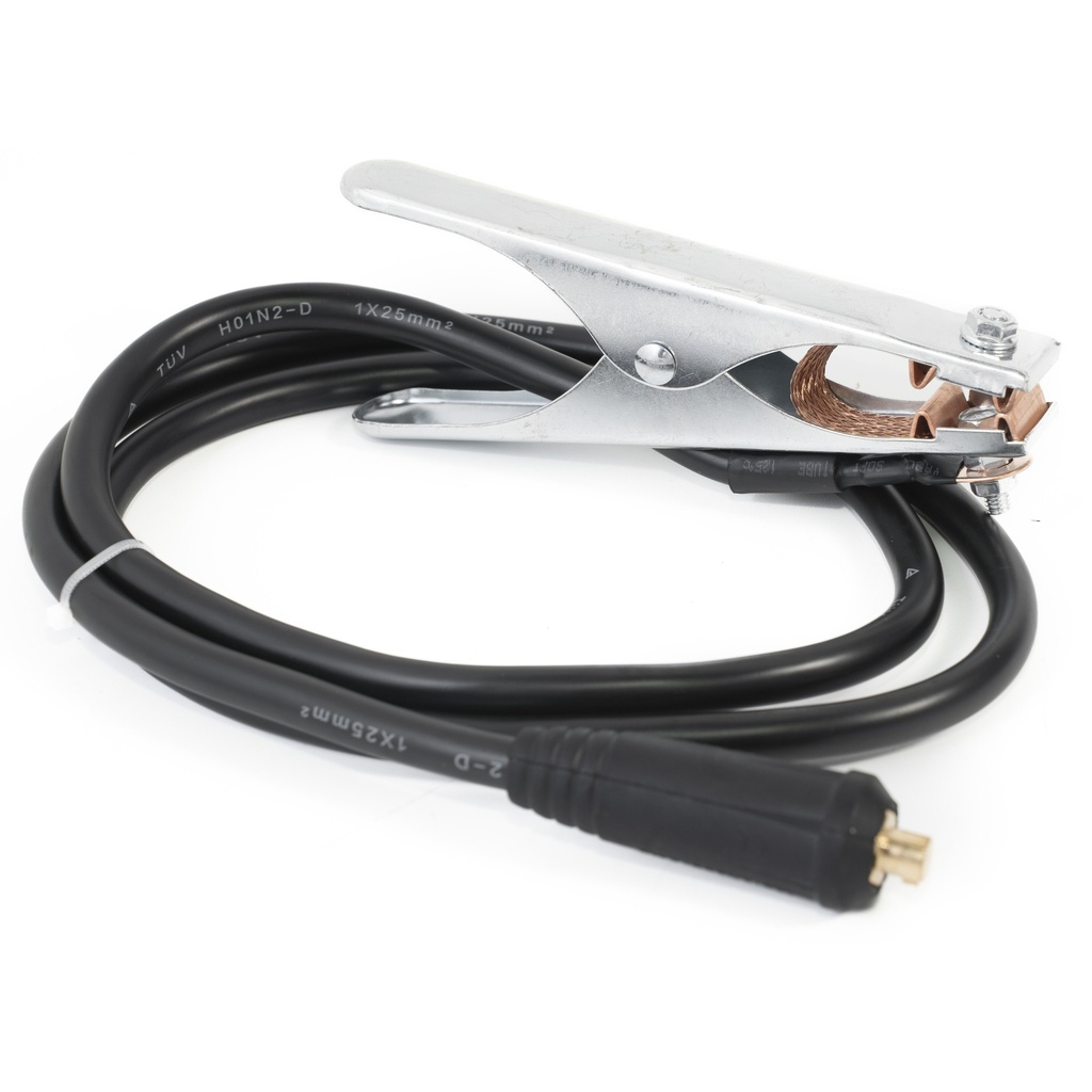 ⬡ Masės kabelis 2.5m su gnybtu 10-25mm² jungtimi (YLMIG135A1025, YOULI)