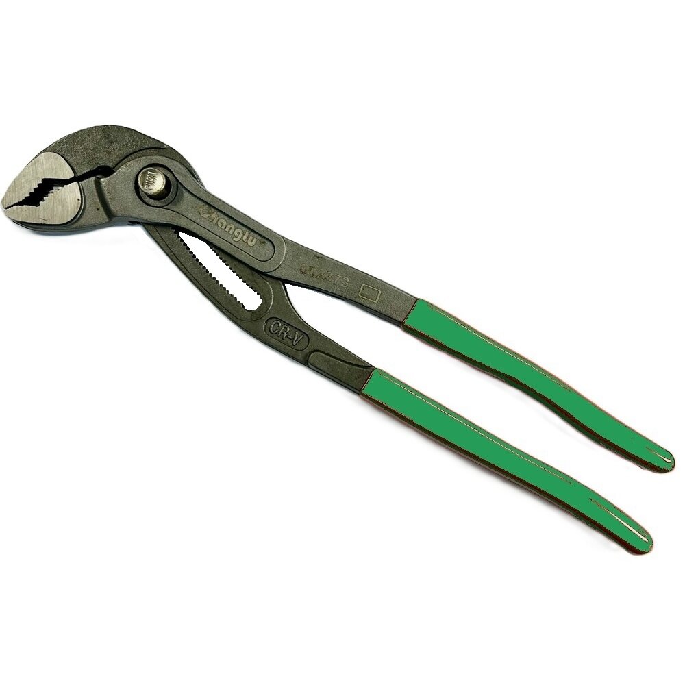 ⬡ Santehnikas knaibles, kastveida šarnīra tipa, izliektas, ar fiksāciju 400 mm (CL602374, CHANGLU TOOLS)