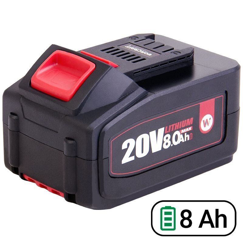 ⬡ Akumuliatorius akumuliatoriniams įrankiams WORCRAFT 20V 8.0Ah LI-ION (CLB20V80T, WORCRAFT)