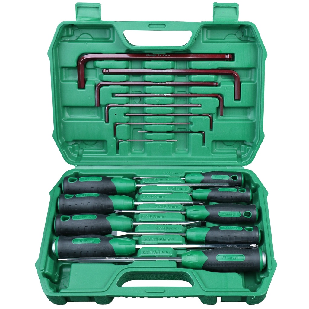 ⬡ Screwdriver set 18pcs (pl./PH/torx) (CL504925, CHANGLU TOOLS)