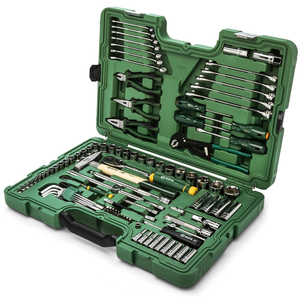 ⬡ 1/2" + 1/4" Dr. Socket and tool set 104 pcs (ST09547G, SATA)