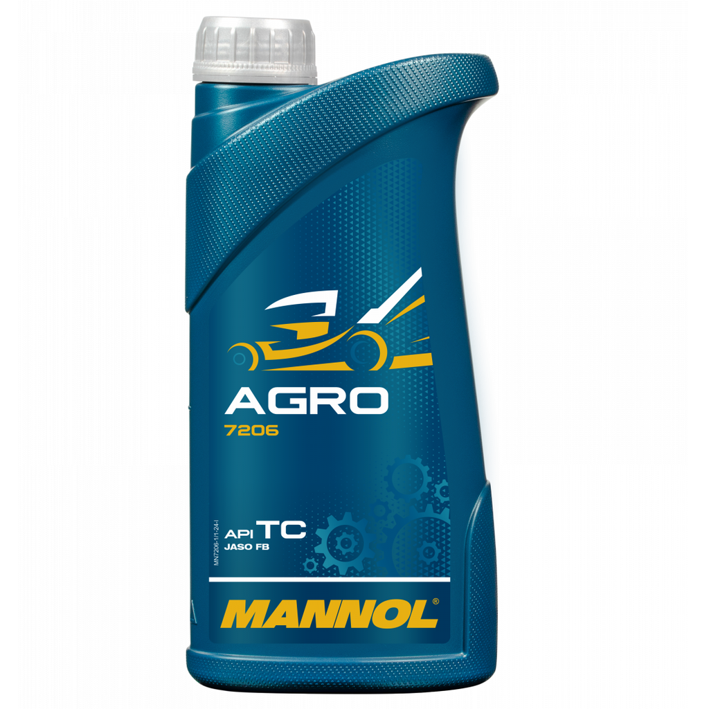 ⬡ MANNOL divtaktu dzinēju eļļa AGRO 1 l (MN72061, MANNOL)