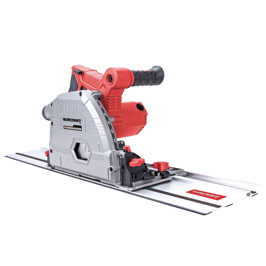⬡ Įgilinamasis diskinis pjūklas su kreipiančiosiomis 165 mm 1200 W (TS12165A, WORCRAFT)