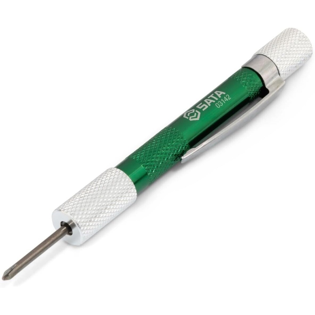 ⬡ Mini scewdriver with interchagable tips (6pcs) (PH/torx) (ST03142, SATA)