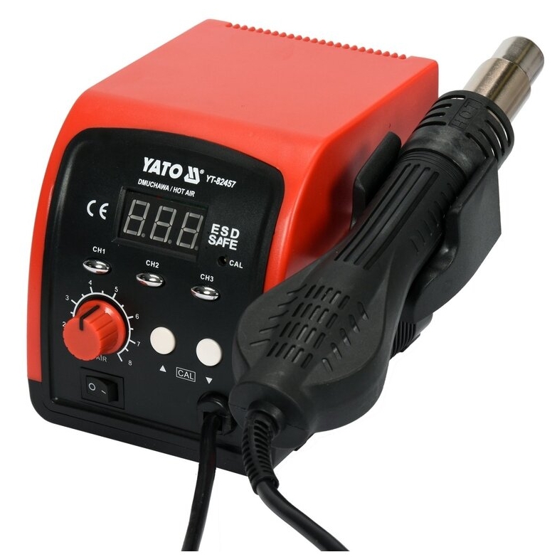 ⬡ Hot air soldering station 750W 500°C LED (YT82457)