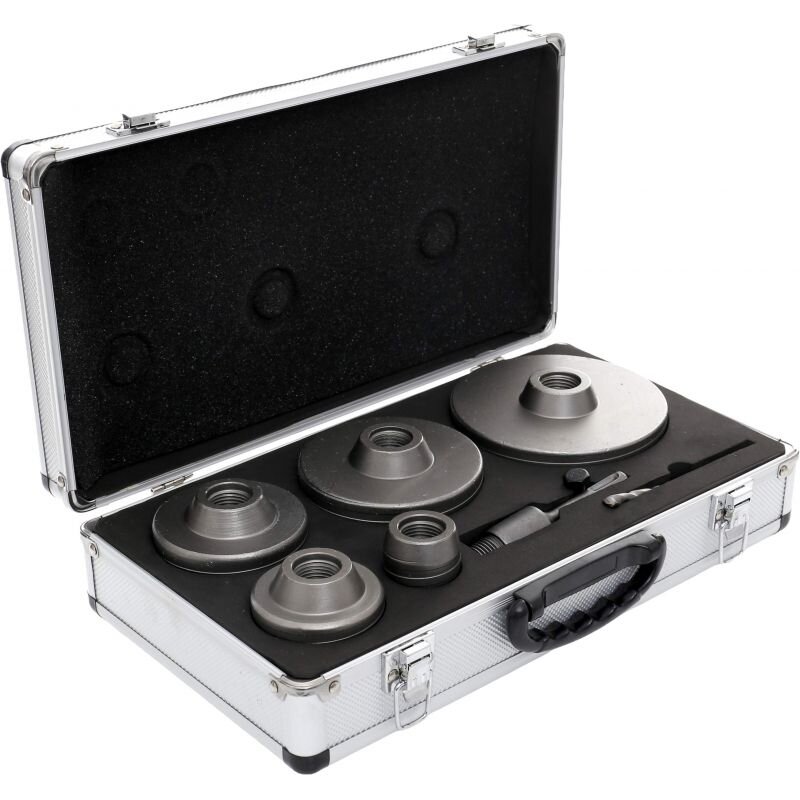 ⬡ Gręžimo karūnų rinkinys mūrui, 7 vnt., 40-125 mm (KD10276, KRAFT&DELE)