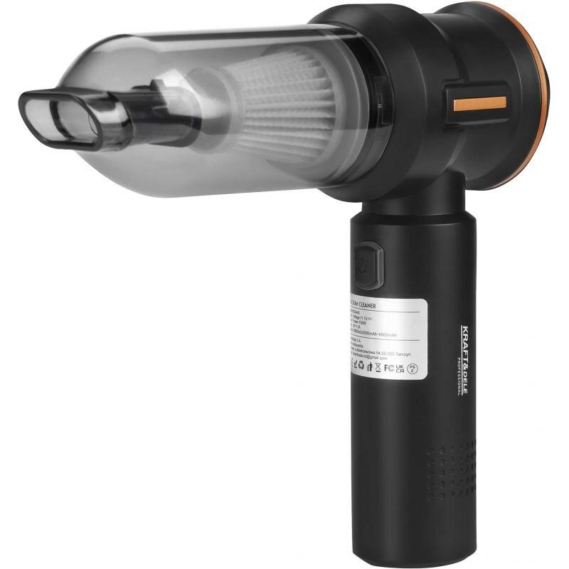 ⬡ Li-ion cordless mini vacuum cleaner 100 W, 11.1 V, 6000 mAh (KD3445)