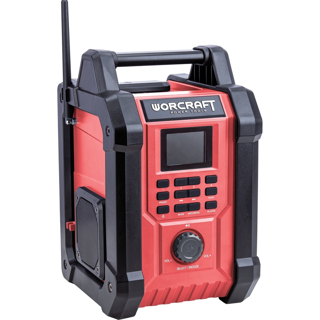⬡ Akumuliatorinis radijas su BT WORCRAFT 20V LI-ION (CBTSS20LiHT, WORCRAFT)