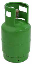 Empty refillable R134a refrigerant cylinder, 12 kg (01.000.266, SPIN)