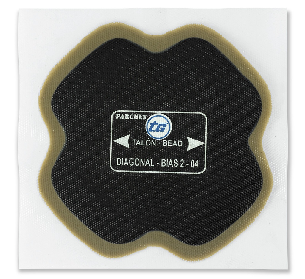 ᴿᴰ Bias tyre patch TIRSO GOMEZ 2-04, 101 mm, 1 pc (02-01-67, TIRSO GOMEZ)