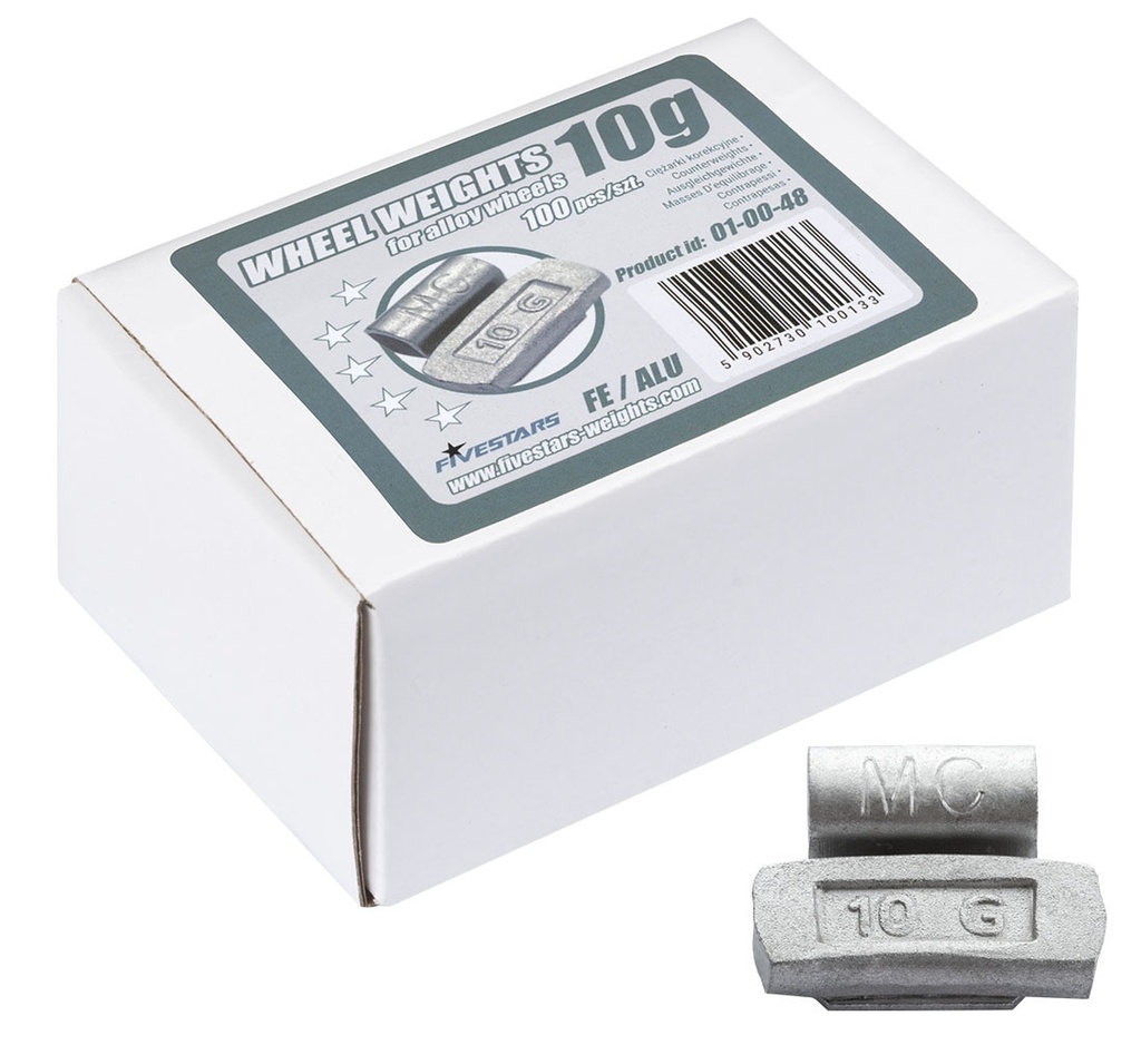 ᴿᴰ Clip-on FE weights FIVE STARS 10 g, for ALU rims (01-00-48, FIVE STARS)
