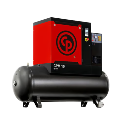 Sraigtinis oro kompresorius su rinktuvu ir oro džiovintuvu CPM 9D 10 400/50 270 E CE, Chicago Pneumatic (4152054435, CHICAGO PNEUMATIC)
