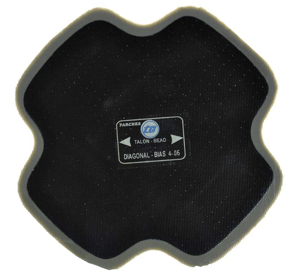 ᴿᴰ Bias tyre patch TIRSO GOMEZ 4-06, 152 mm, 1 pc (02-02-76, TIRSO GOMEZ)