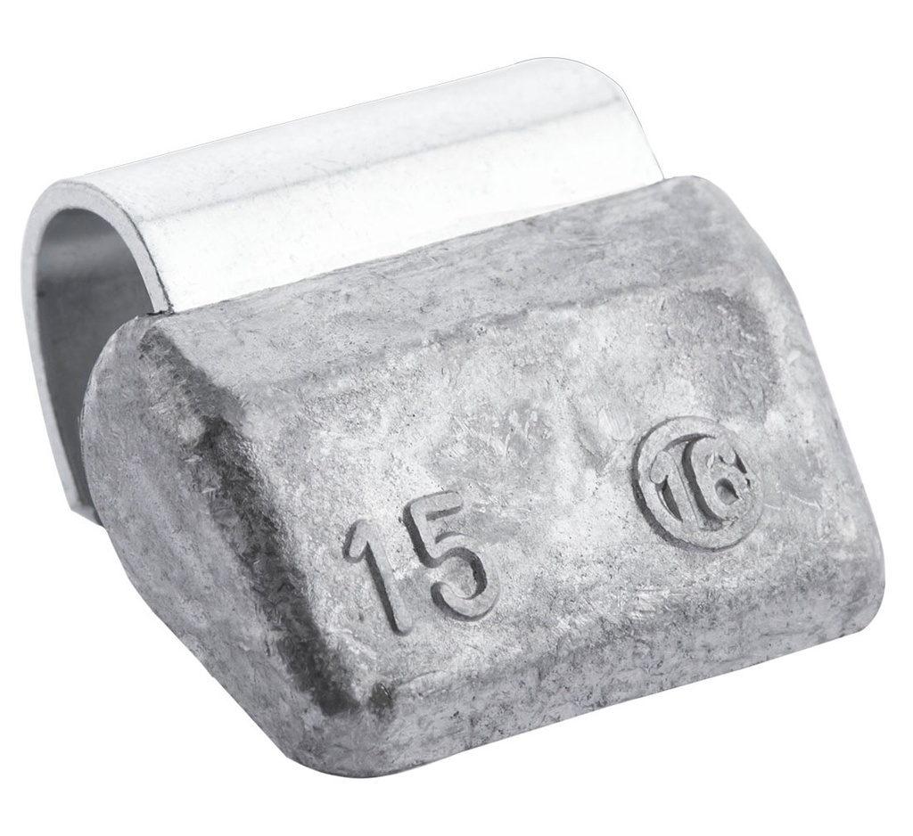 ᴿᴰ Lead clip-on weights FIVESTARS for ALU rims, 15 g, 100 pcs (01-01-87, FIVESTARS)