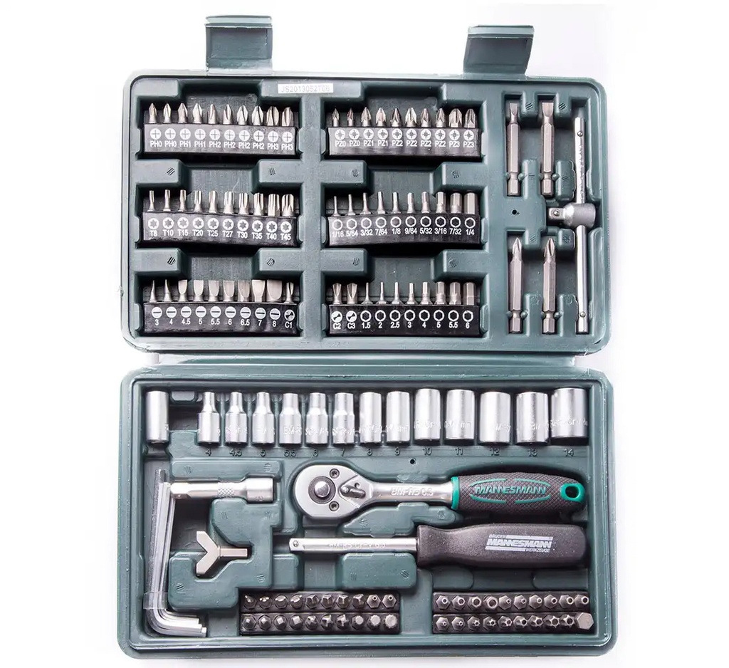 ᴿᴰ Mannesmann tool kit - 130 items - suitcase (07-01-17, MANNESMANN)