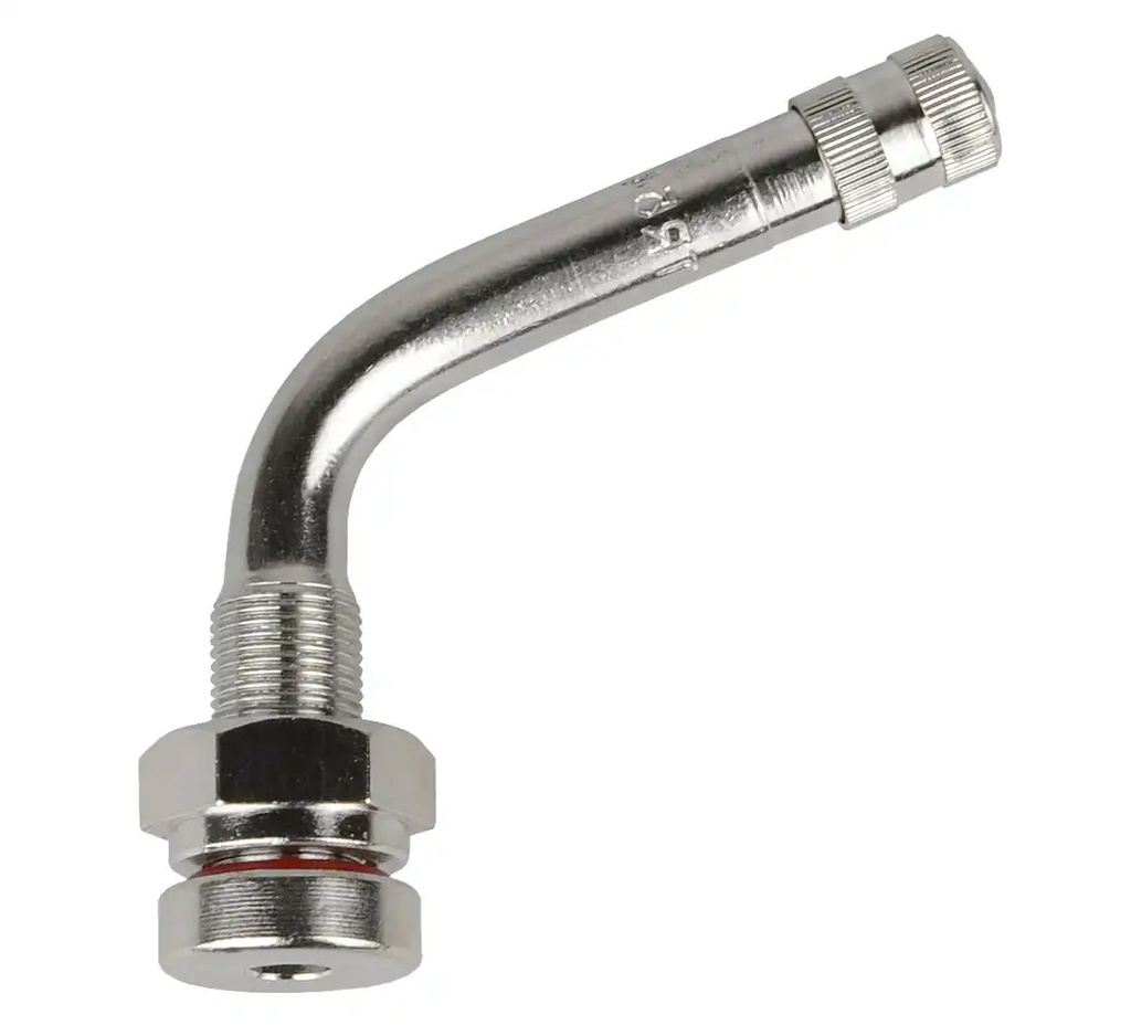 ᴿᴰ Tubeless valve for truck wheels, chrome, TR 544D, 10 pcs (TR 544 D, REDATS)