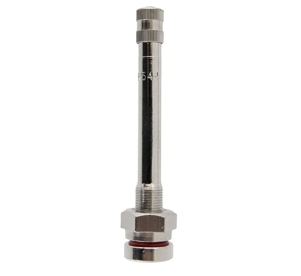 ᴿᴰ Tubeless valve for truck wheels, chrome, TR 544, 10 pcs (TR 544, REDATS)