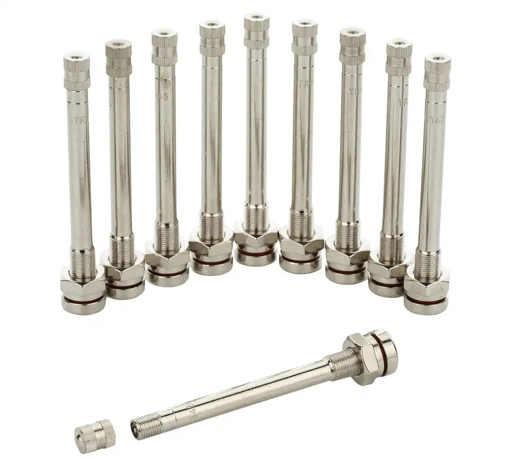 ᴿᴰ Chrome-plated valve for tubeless truck wheels TR 545, 10 pcs. (TR 545, REDATS)
