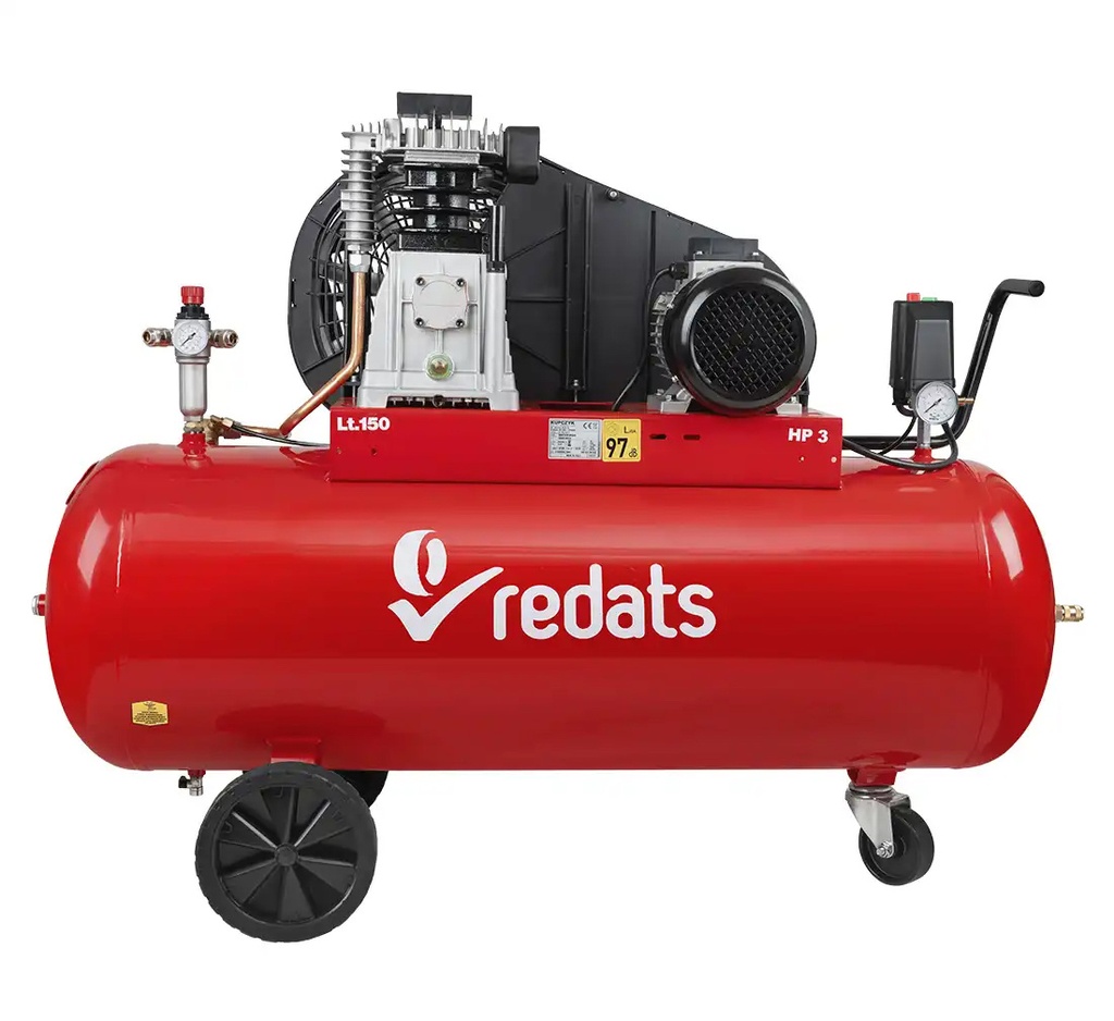 ᴿᴰ Piston compressor 150L 2.2 kW - 400V REDATS (16-01-29, REDATS)