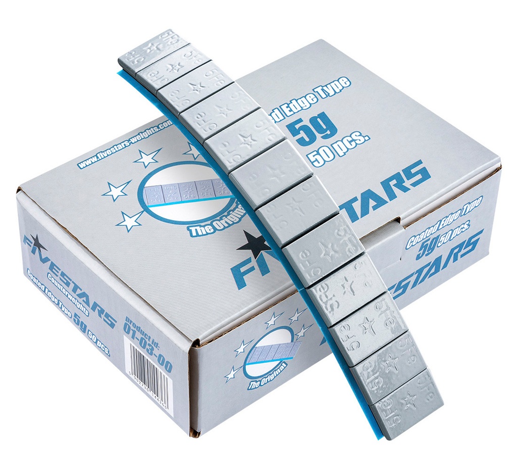 ᴿᴰ Lipnūs ratų svareliai FIVE STARS 5 g EDGY, 50 juostelių, v2 (01-03-00, FIVE STARS)