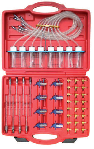 Common Rail purkštukų patikros komplektas, 8 cilindrai (02.016.04, MARCO TOOLS)