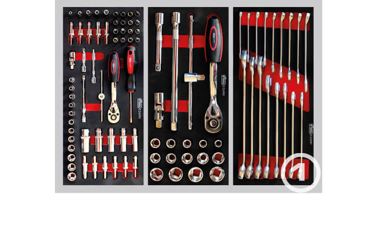 Instrumentu komplekts ratiņiem BASIC/3 (05.088.48, MARCO TOOLS)