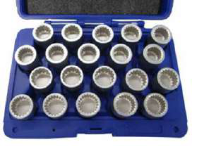 Socket set for BMW anti-theft wheel nuts, 21 pcs (05.090.77, MARCO TOOLS)