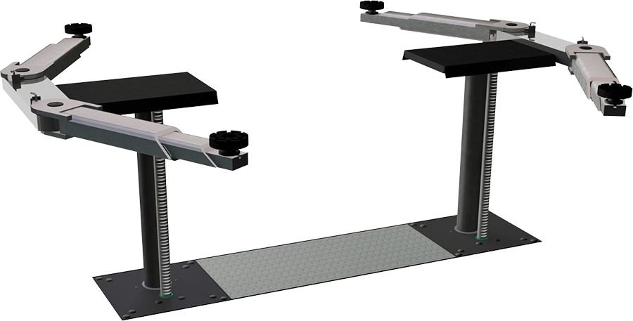 Pacelšanas bloks P2-50, 5,0 t, gājiens 1900 mm, divi 125 mm cilindri, ar CE-Stop (P2-50.19, PITLIFT)