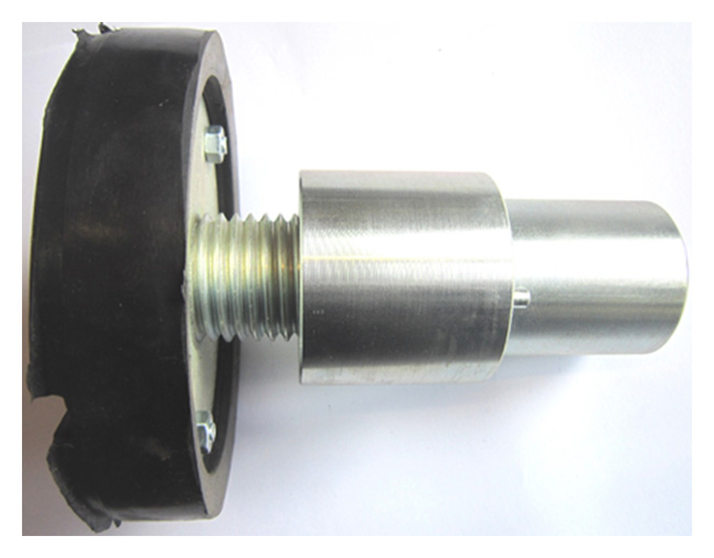 Round support plate 150 with rubber pad, adjustable 70-140 mm (PZ-GT45.150, PITLIFT)